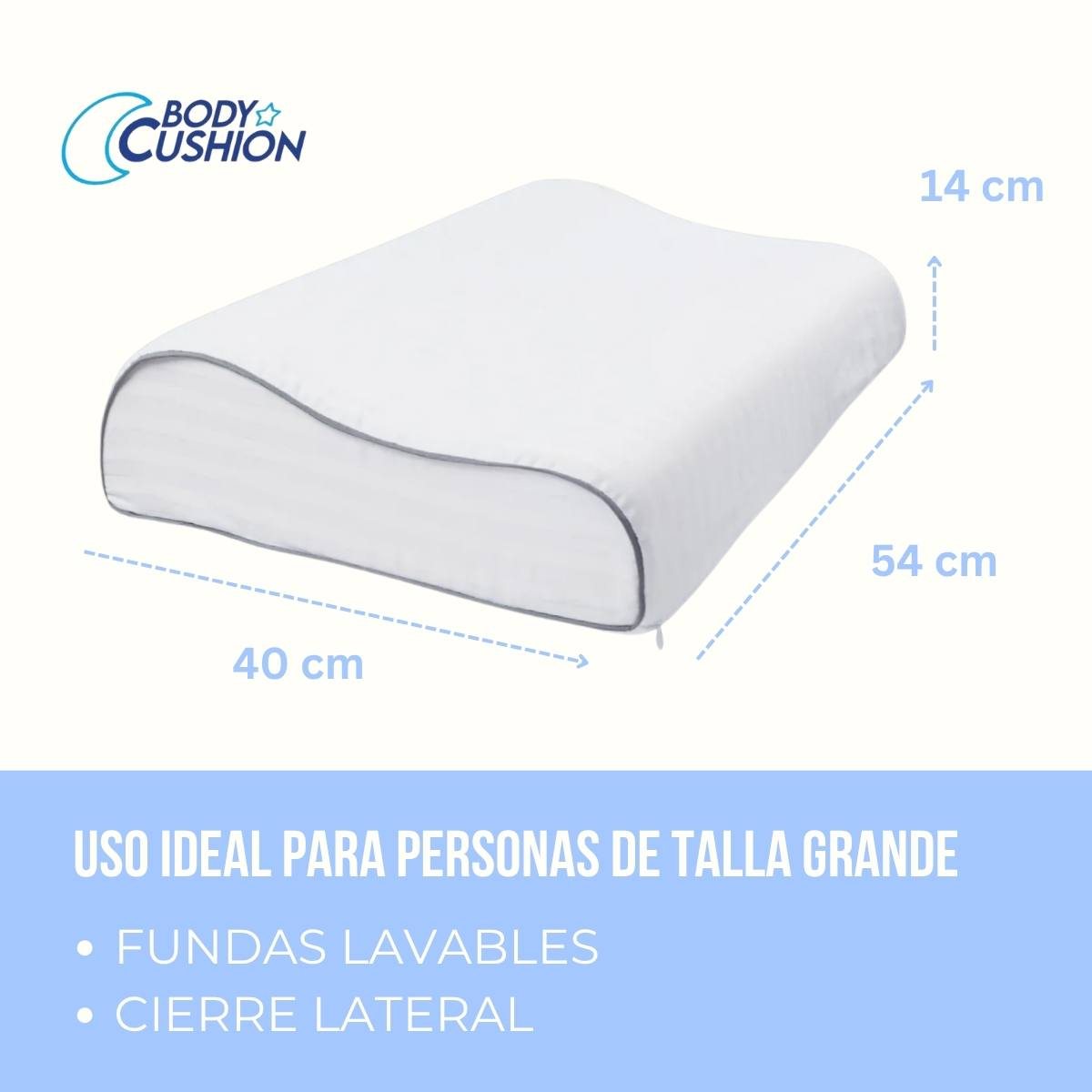 Medidas de la almohada Cervical Grande